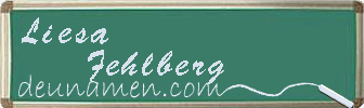 Liesa Fehlberg Visitenkarte